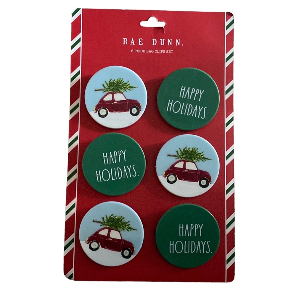 NEW Rae Dunn bag clips/magnet set